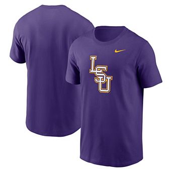 Men's Nike Purple LSU Tigers Baseball Logo T-Shirt