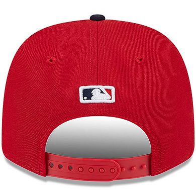 Men's New Era Red/Black Cleveland Guardians Player Replica 9SEVENTY Adjustable Hat