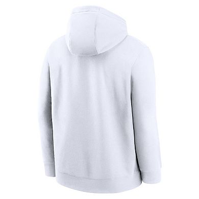 Men's Nike White Philadelphia Eagles Club Pullover Hoodie