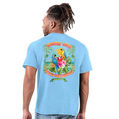 Men's Margaritaville Light Blue Houston Texans Wastin' Away T-Shirt