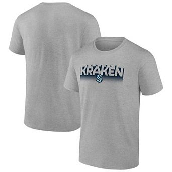 Men's Fanatics Gray Seattle Kraken Iconic T-Shirt