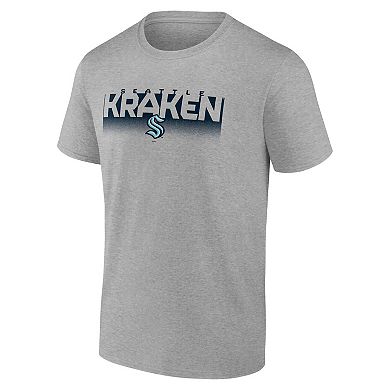 Men's Fanatics Gray Seattle Kraken Iconic T-Shirt