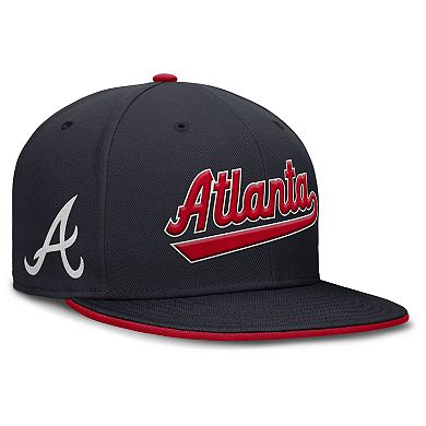 Men's Nike Navy Atlanta Braves True Performance Fitted Hat