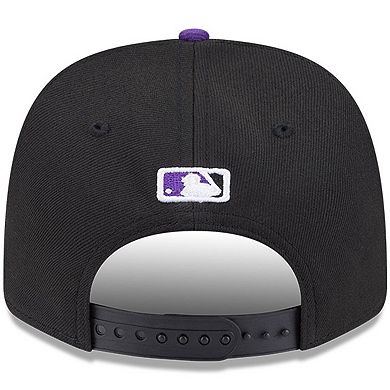 Men's New Era Black Colorado Rockies Player Replica 9SEVENTY Adjustable Hat