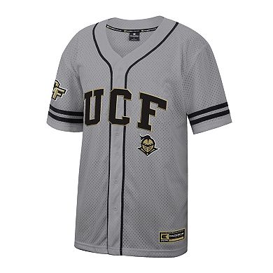 Men's Colosseum Gray UCF Knights Free Spirited Baseball Jersey