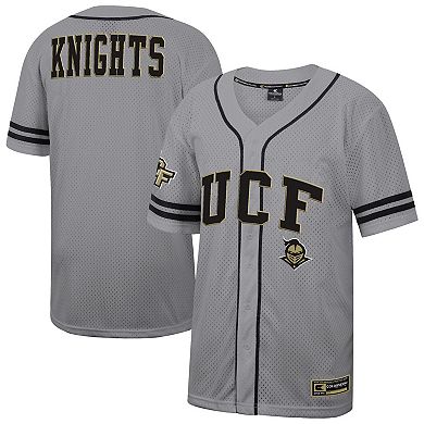 Men's Colosseum Gray UCF Knights Free Spirited Baseball Jersey