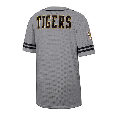 Men's Colosseum Gray Grambling Tigers Free Spirited Baseball Jersey