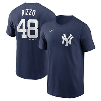 Men's Nike Anthony Rizzo Navy New York Yankees Fuse Name & Number T-Shirt