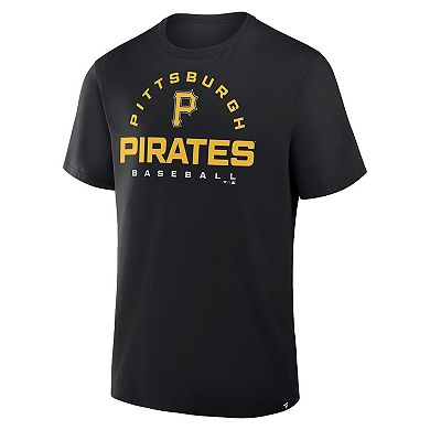 Men's Fanatics Black Pittsburgh Pirates Clubhouse Legacy Primary Play T-Shirt