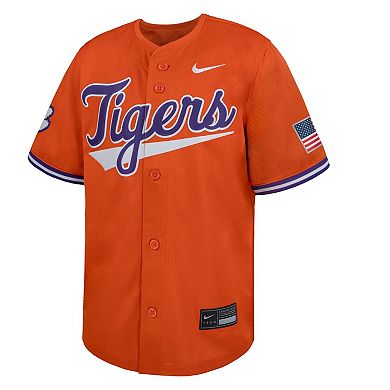 Youth Nike Orange Clemson Tigers Limited Baseball Jersey