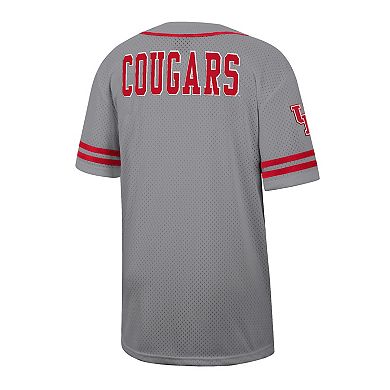 Men's Colosseum Gray Houston Cougars Free Spirited Baseball Jersey