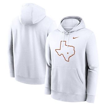 Men's Nike White Texas Longhorns Primetime Alternate Logo Club Fleece Pullover Hoodie