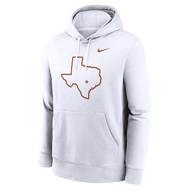 Men's Nike White Texas Longhorns Primetime Alternate Logo Club Fleece Pullover Hoodie