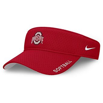 Unisex Nike Scarlet Ohio State Buckeyes 2025 Dugout Softball Ace Performance Adjustable Visor