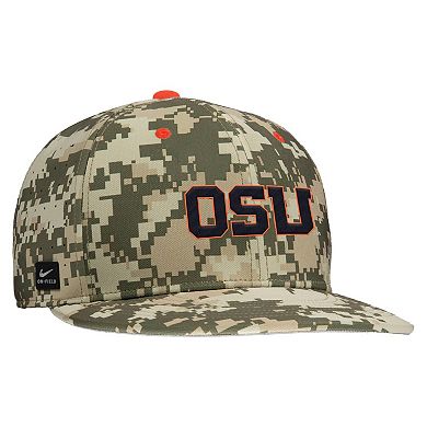 Men's Nike Digital Camo Oregon State Beavers On-Field Baseball Performance Fitted Hat