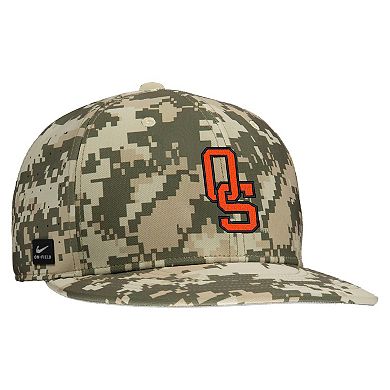 Men's Nike Digital Camo Oklahoma State Cowboys On-Field Baseball Performance Fitted Hat