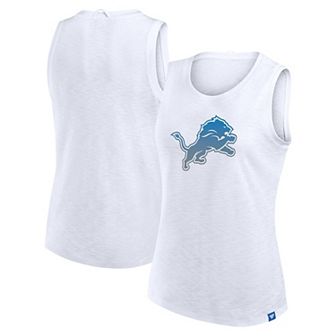 Women's Fanatics White Detroit Lions Slub Tank Top