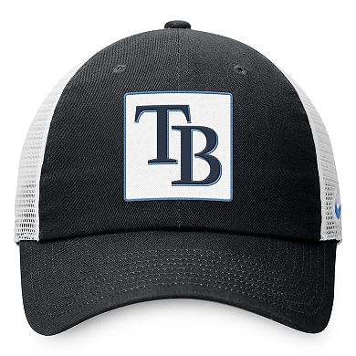 Men's Nike Black Tampa Bay Rays Rise Adjustable Trucker Hat