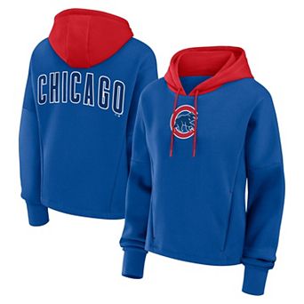 Women's Fanatics Royal Chicago Cubs Oversized Legacy Favorite Spectator Pullover Hoodie