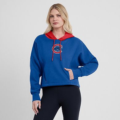Women's Fanatics Royal Chicago Cubs Oversized Legacy Favorite Spectator Pullover Hoodie