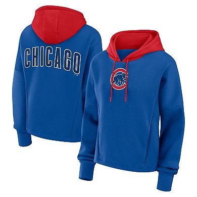 Women's Fanatics Royal Chicago Cubs Oversized Legacy Favorite Spectator Pullover Hoodie