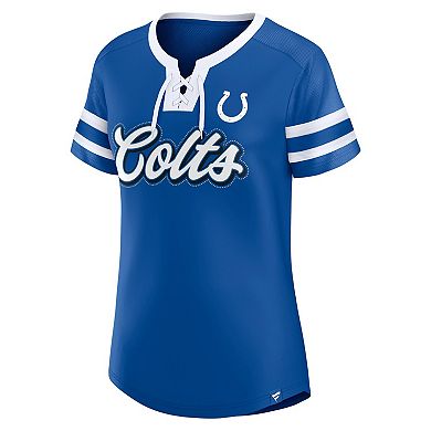 Women's Fanatics Royal Indianapolis Colts True Catch Iconic Rhinestone ...