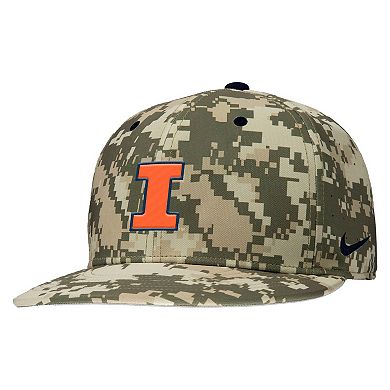 Men's Nike Digital Camo Illinois Fighting Illini On-Field Baseball Performance Fitted Hat