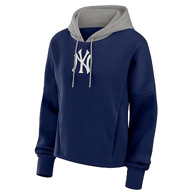 Women's Fanatics Navy New York Yankees Oversized Legacy Favorite Spectator Pullover Hoodie