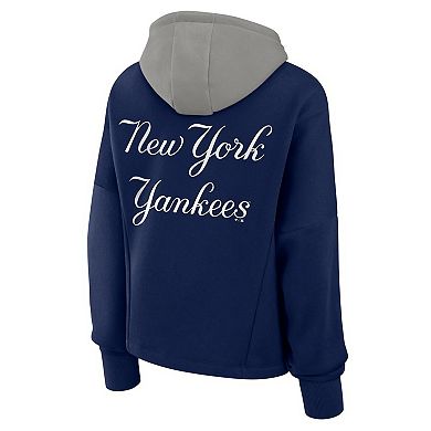 Women's Fanatics Navy New York Yankees Oversized Legacy Favorite Spectator Pullover Hoodie