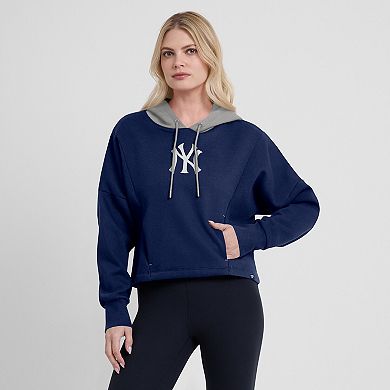 Women's Fanatics Navy New York Yankees Oversized Legacy Favorite Spectator Pullover Hoodie