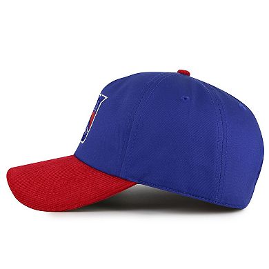 Men's American Needle Blue/Red New York Rangers Burnett Adjustable Hat