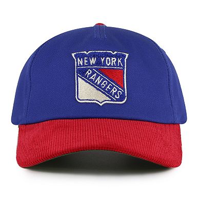 Men's American Needle Blue/Red New York Rangers Burnett Adjustable Hat