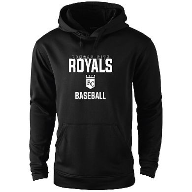 Men's Dunbrooke Black Kansas City Royals Champion Pullover Hoodie