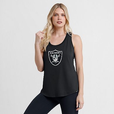 Women's Fanatics Black Las Vegas Raiders Iron Fan Tank Top
