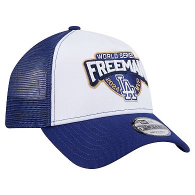 Men's New Era Freddie Freeman White Los Angeles Dodgers 2024 World Series MVP 9FORTY Adjustable Hat