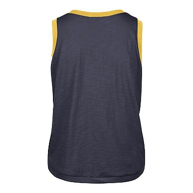 Women's '47 Navy Michigan Wolverines Premier Ringer Tank Top