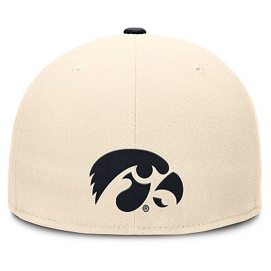 Men's Nike Natural Iowa Hawkeyes Primetime True Performance Fitted Hat