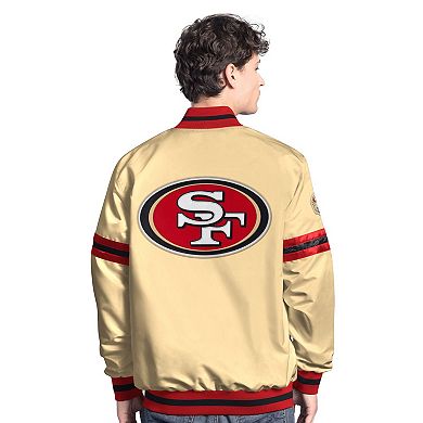 Men's Starter Gold San Francisco 49ers Scout Full-Snap Varsity Jacket