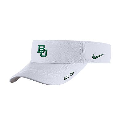 Men's Nike White Baylor Bears On-Field Softball Authentic Ace Performance Adjustable Visor