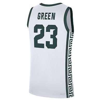 Men's Nike Draymond Green White Michigan State Spartans Performance Replica Basketball Jersey