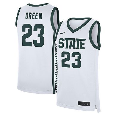 Men's Nike Draymond Green White Michigan State Spartans Performance Replica Basketball Jersey