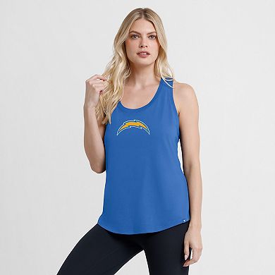 Women's Fanatics Powder Blue Los Angeles Chargers Iron Fan Tank Top