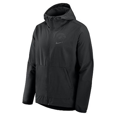 Men's Nike Black Iowa Hawkeyes Performance Full-Zip Woven Jacket