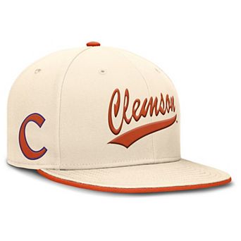 Men's Nike Natural Clemson Tigers Primetime True Performance Fitted Hat