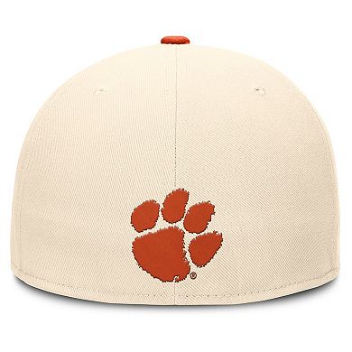 Men's Nike Natural Clemson Tigers Primetime True Performance Fitted Hat