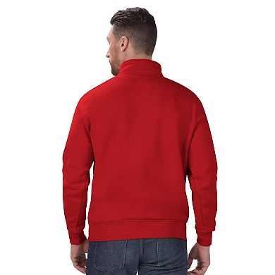 Men's Starter Red Kansas City Chiefs Classic Quarter-Zip Pullover Sweatshirt
