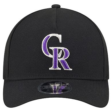 Men's New Era Black Colorado Rockies 9FORTY M-Crown Adjustable Hat