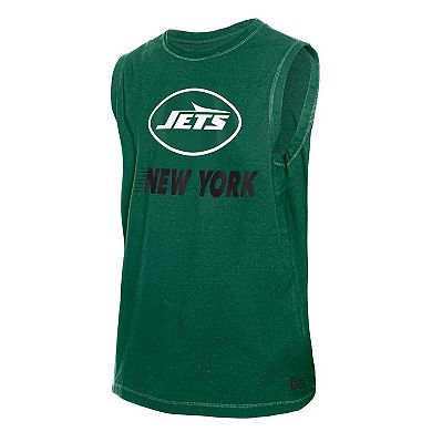 Men's New Era Green New York Jets Leisure Collection Tank Top