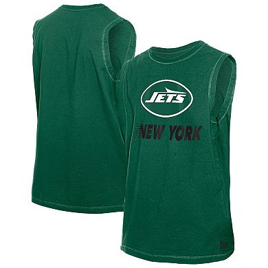 Men's New Era Green New York Jets Leisure Collection Tank Top
