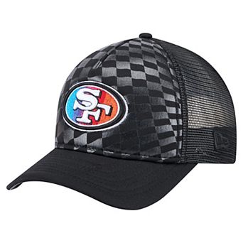 Men's New Era Black San Francisco 49ers Gradient 9FORTY Adjustable Hat